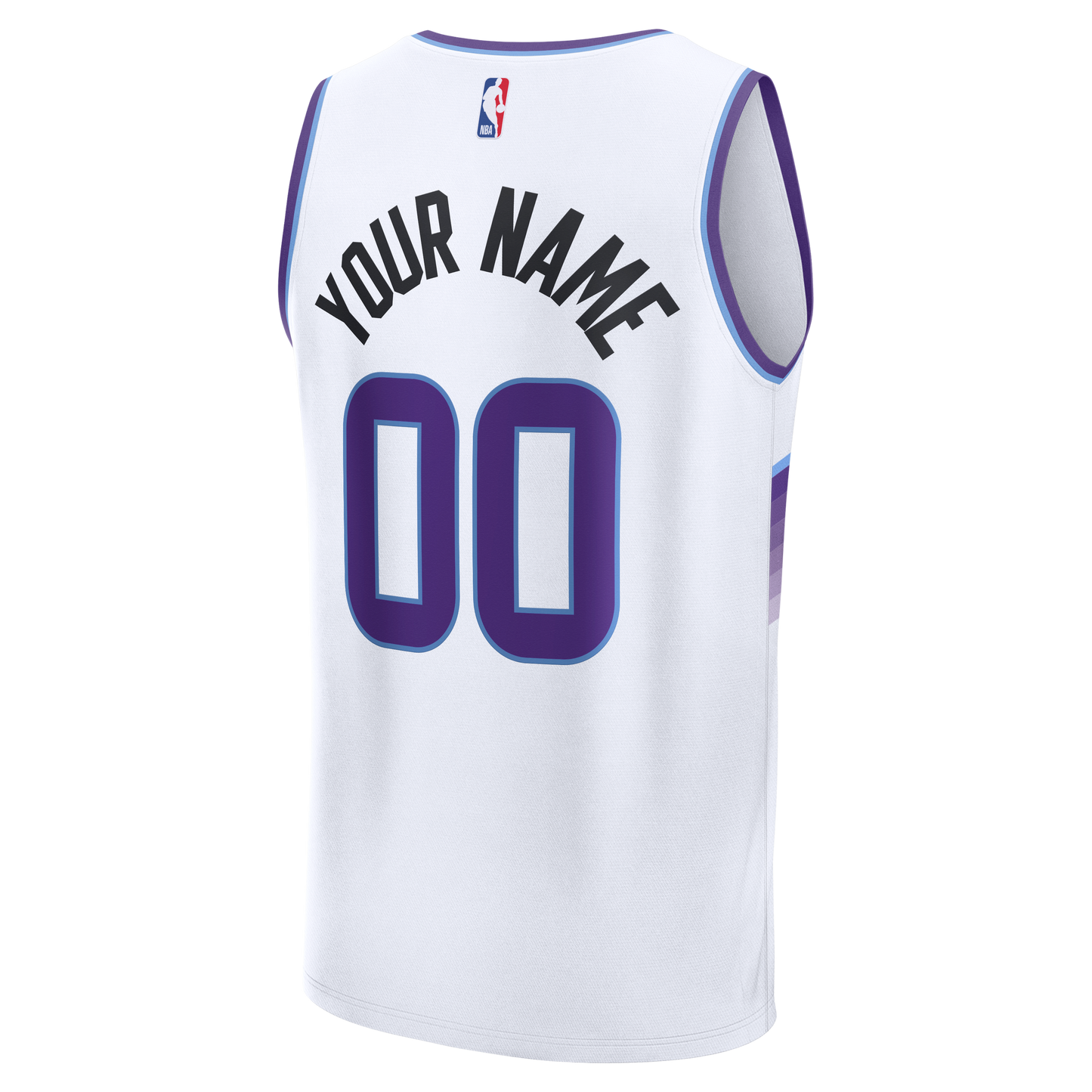 Utah Jazz Fanatics Youth Fast Break Custom Replica Jersey - Black - Statement Edition