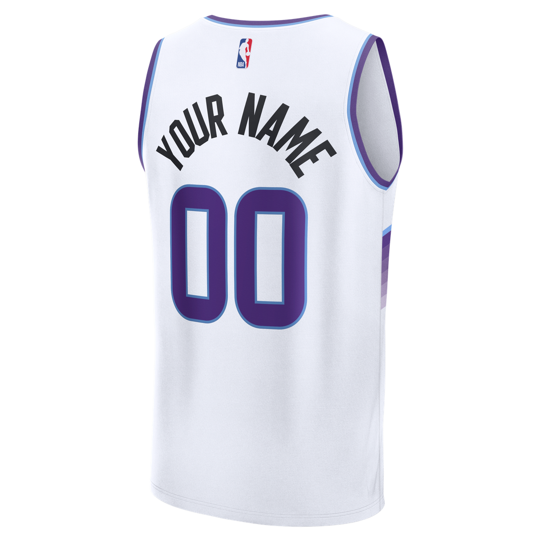 Utah Jazz Fanatics Fast Break Replica Custom Jersey - Purple - Icon Edition