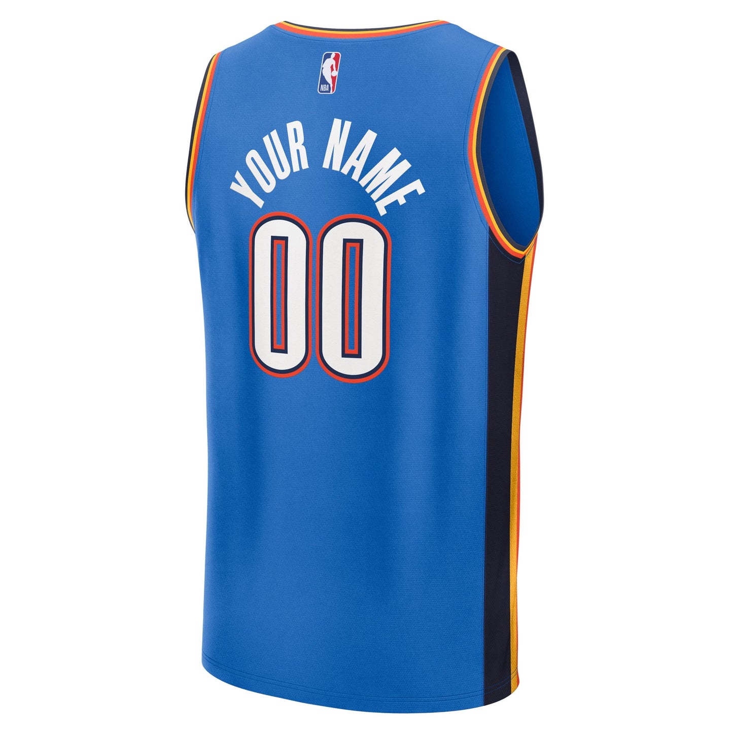 Fanatics Oklahoma City Thunder Youth Blue 2025 NBA Finals Champions Fast Break Replica Custom Jersey - Icon Edition