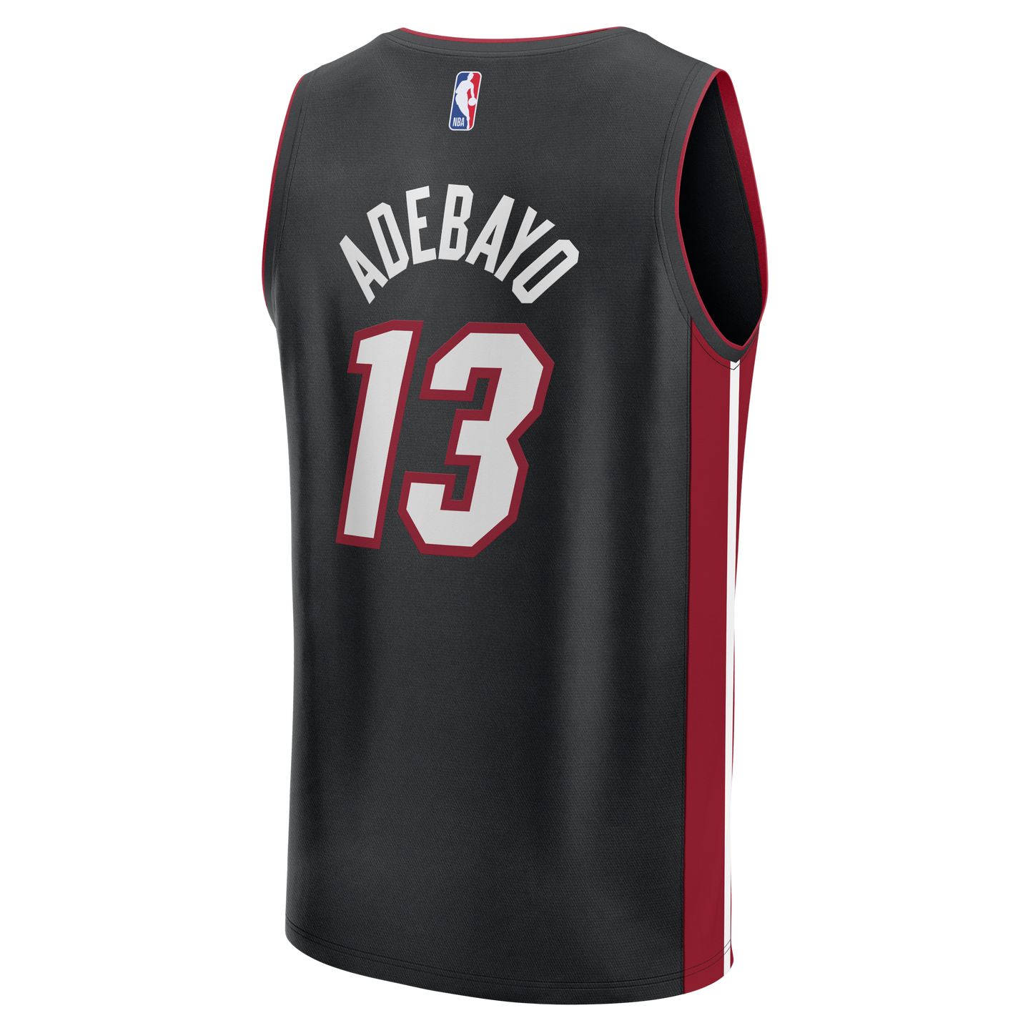 Bam Adebayo Miami Heat Fanatics Fast Break Replica Jersey - Black - Icon Edition