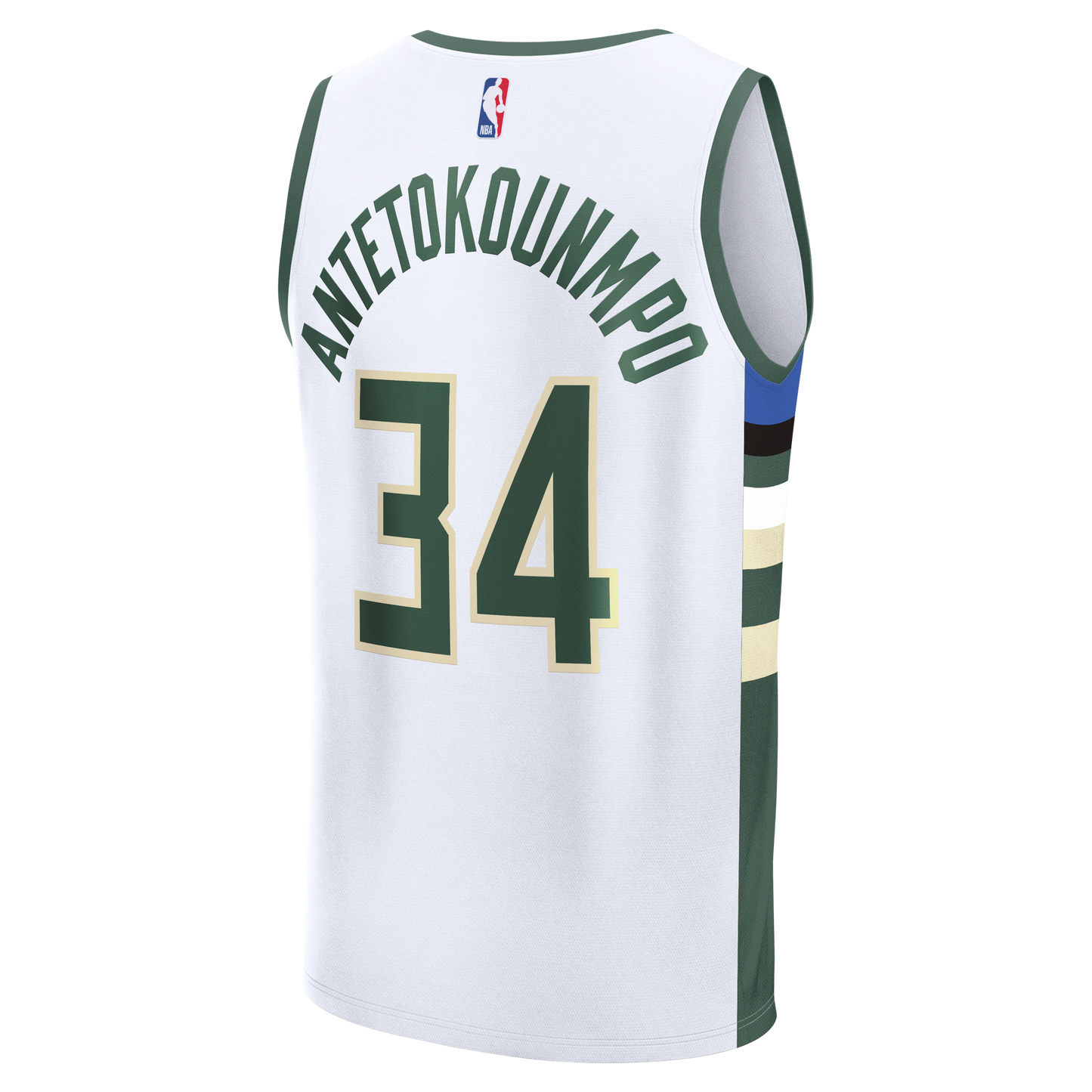 Giannis Antetokounmpo Milwaukee Bucks Fanatics Fast Break Replica Player Jersey - Association Edition - White