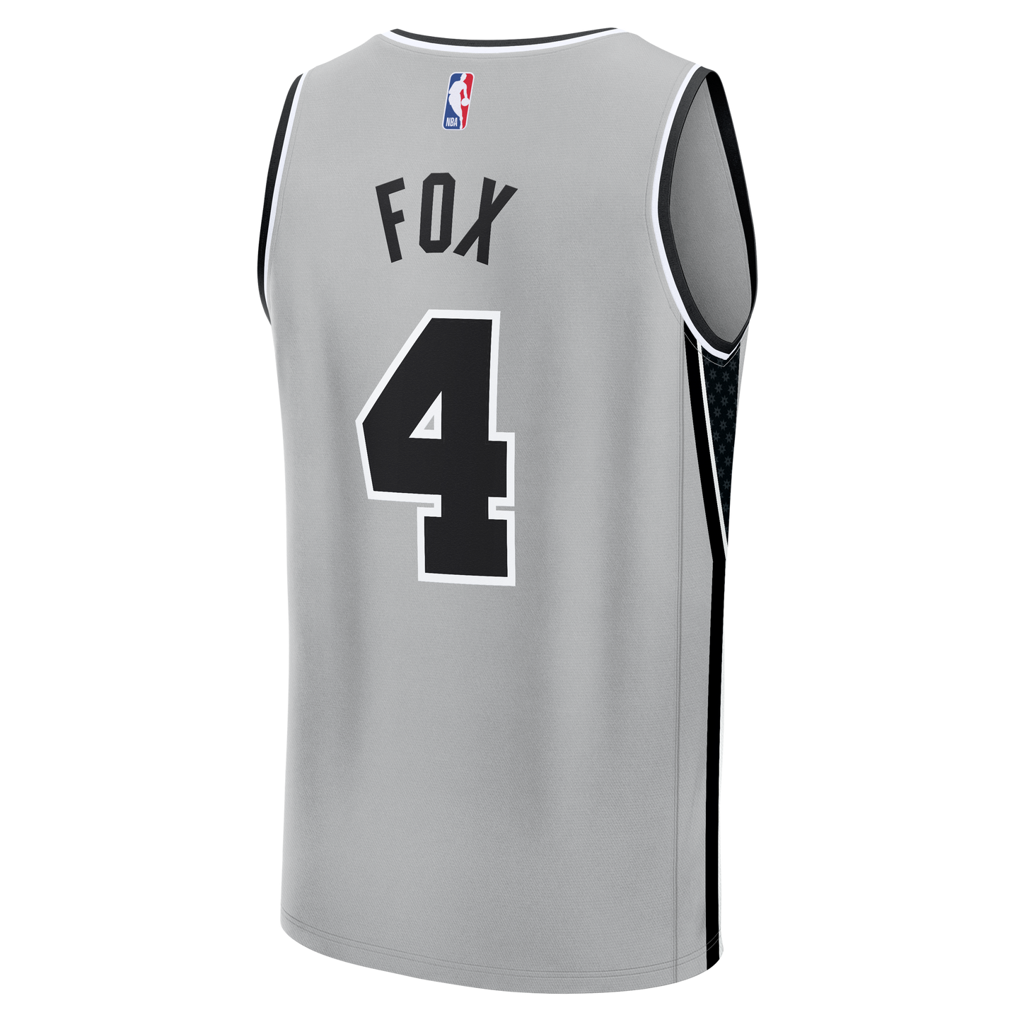 De'Aaron Fox San Antonio Spurs Fanatics Youth Fast Break Jersey - Statement Edition - Silver