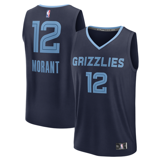 Ja Morant Memphis Grizzlies Fanatics Youth Fast Break Replica Player Jersey - Icon Edition - Navy