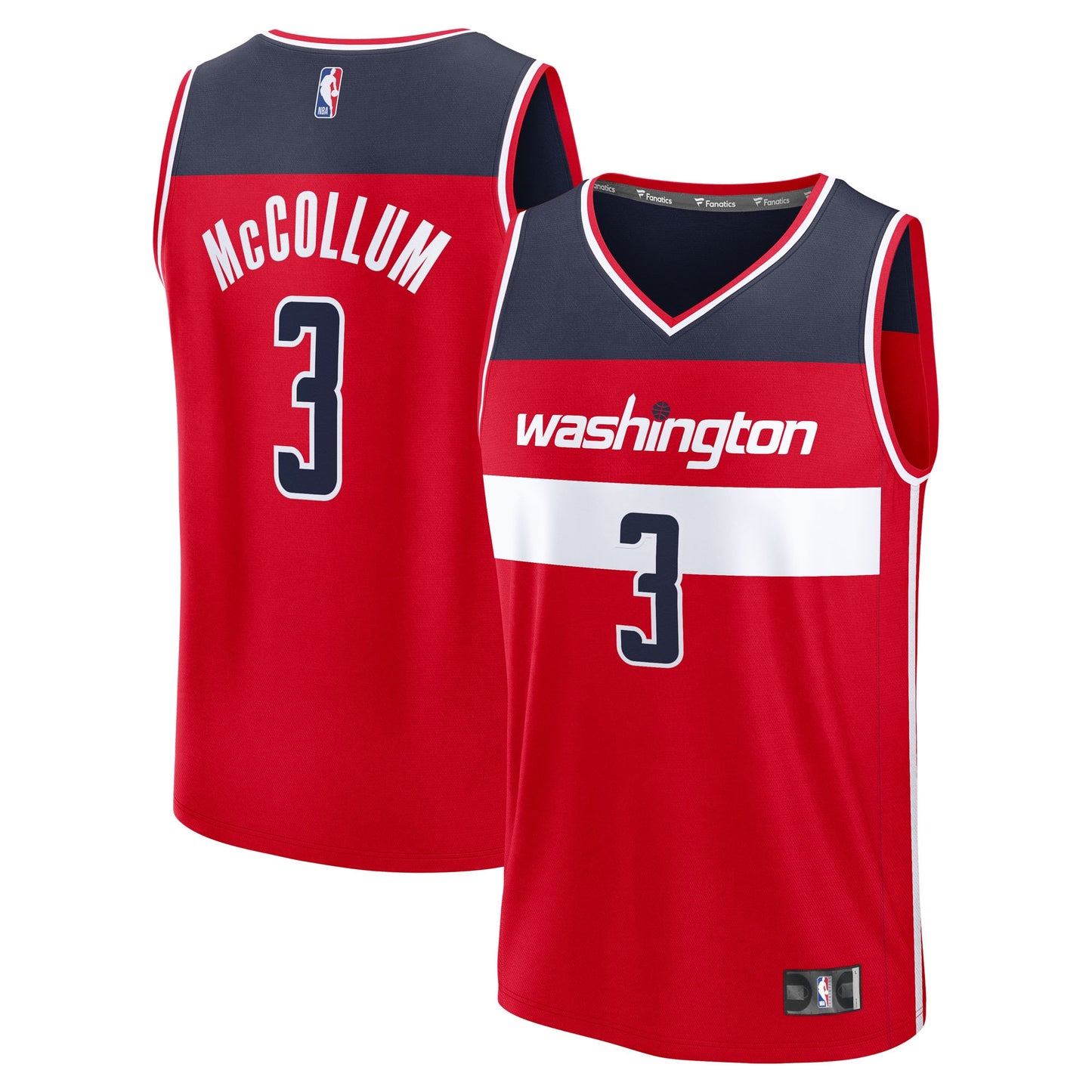 CJ McCollum Washington Wizards Fanatics Fast Break Replica Player Jersey - Icon Edition - Red