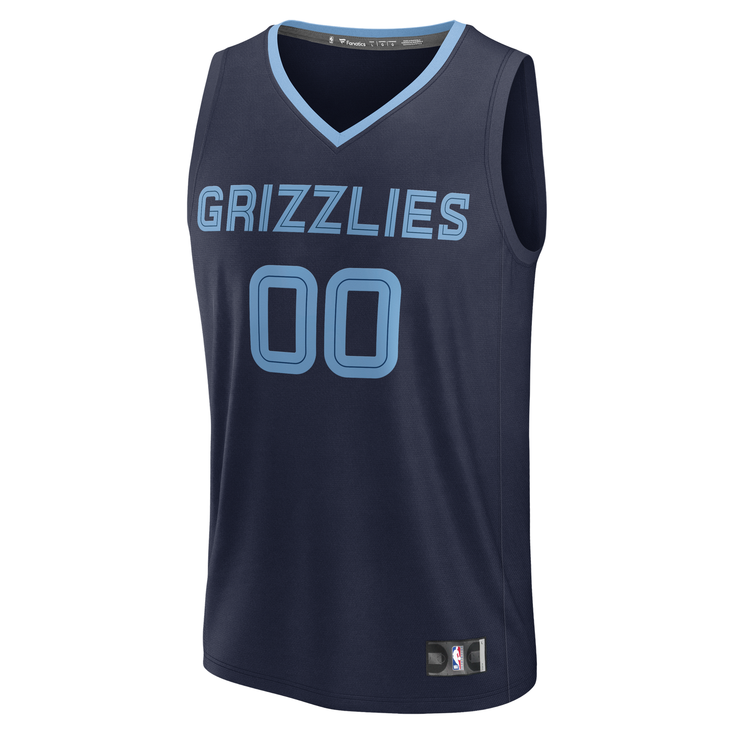 Memphis Grizzlies Fanatics Youth Fast Break Custom Jersey - Statement Edition - Light Blue