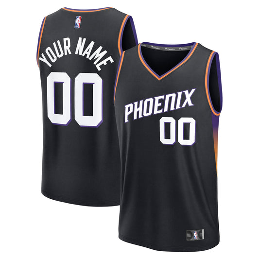 Phoenix Suns Fanatics Youth Fast Break Custom Jersey - Statement Edition - Black