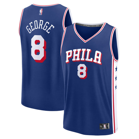 Paul George Philadelphia 76ers Fanatics Youth Fast Break Replica Player Jersey - Icon Edition - Royal