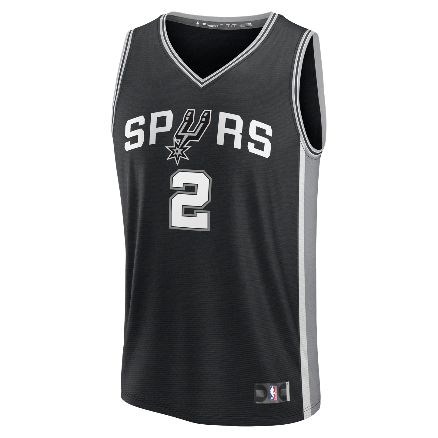 Dylan Harper San Antonio Spurs Fanatics Fast Break Jersey - Black - Icon Edition