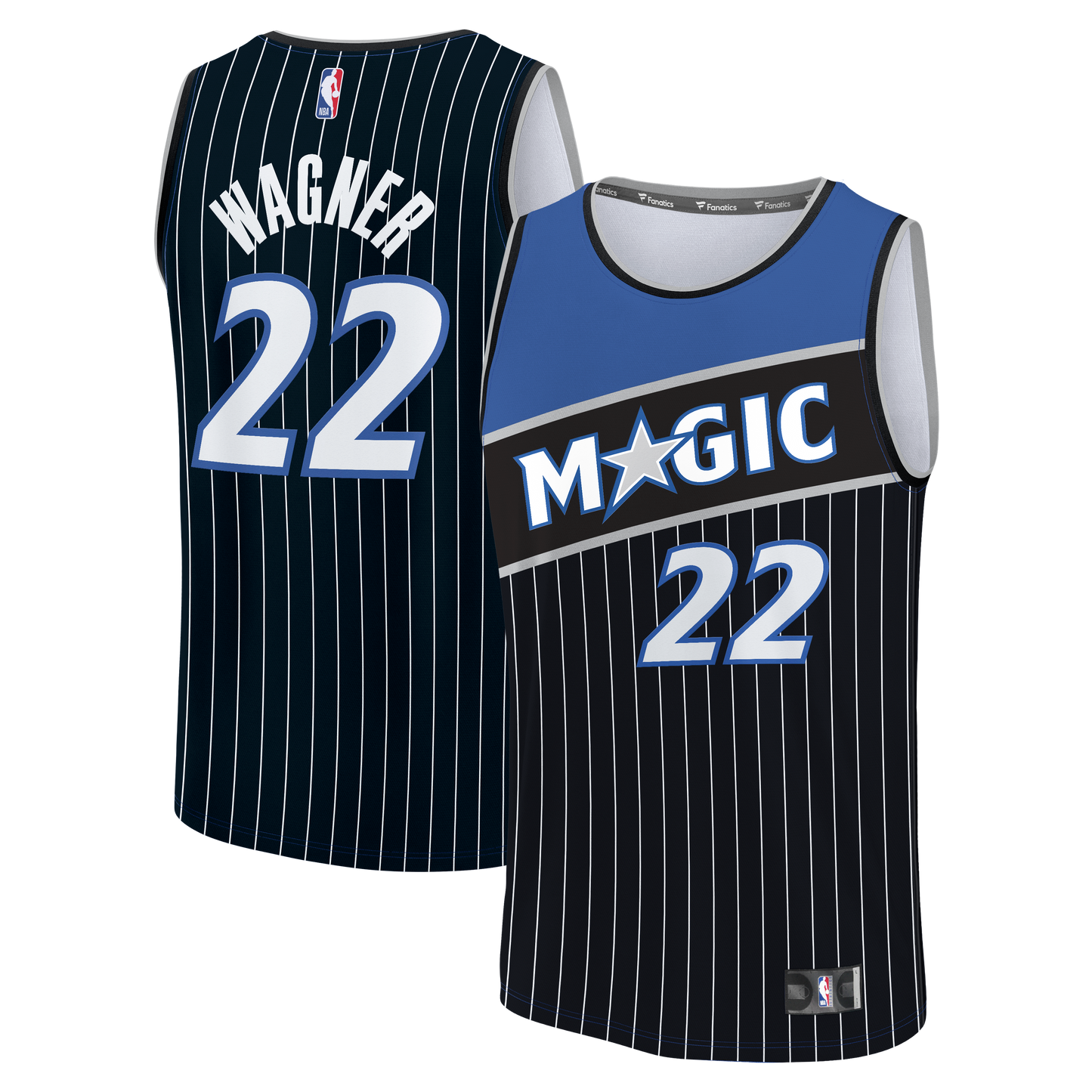 Franz Wagner Orlando Magic Fanatics Fast Break Jersey - Statement Edition - Black