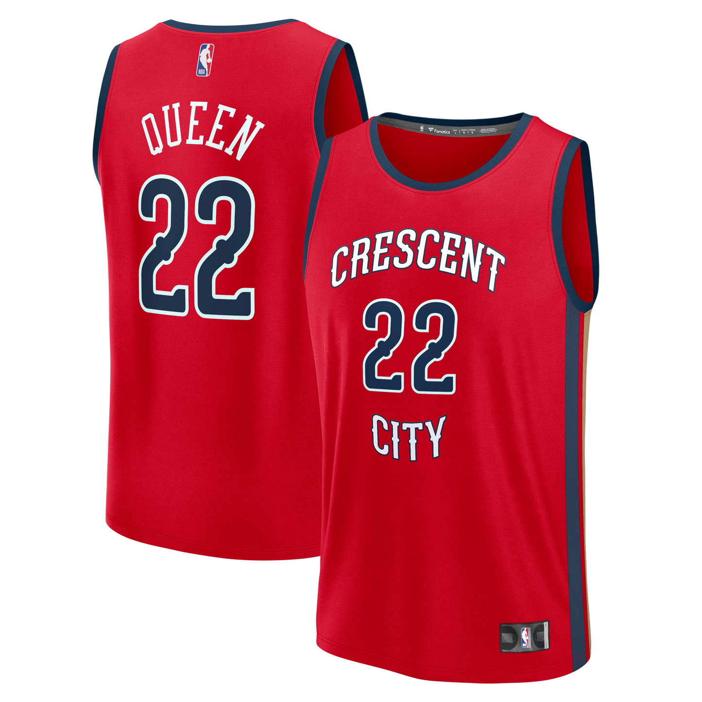 Derik Queen New Orleans Pelicans Fanatics Fast Break Replica Player Jersey - Statement Edition - Red