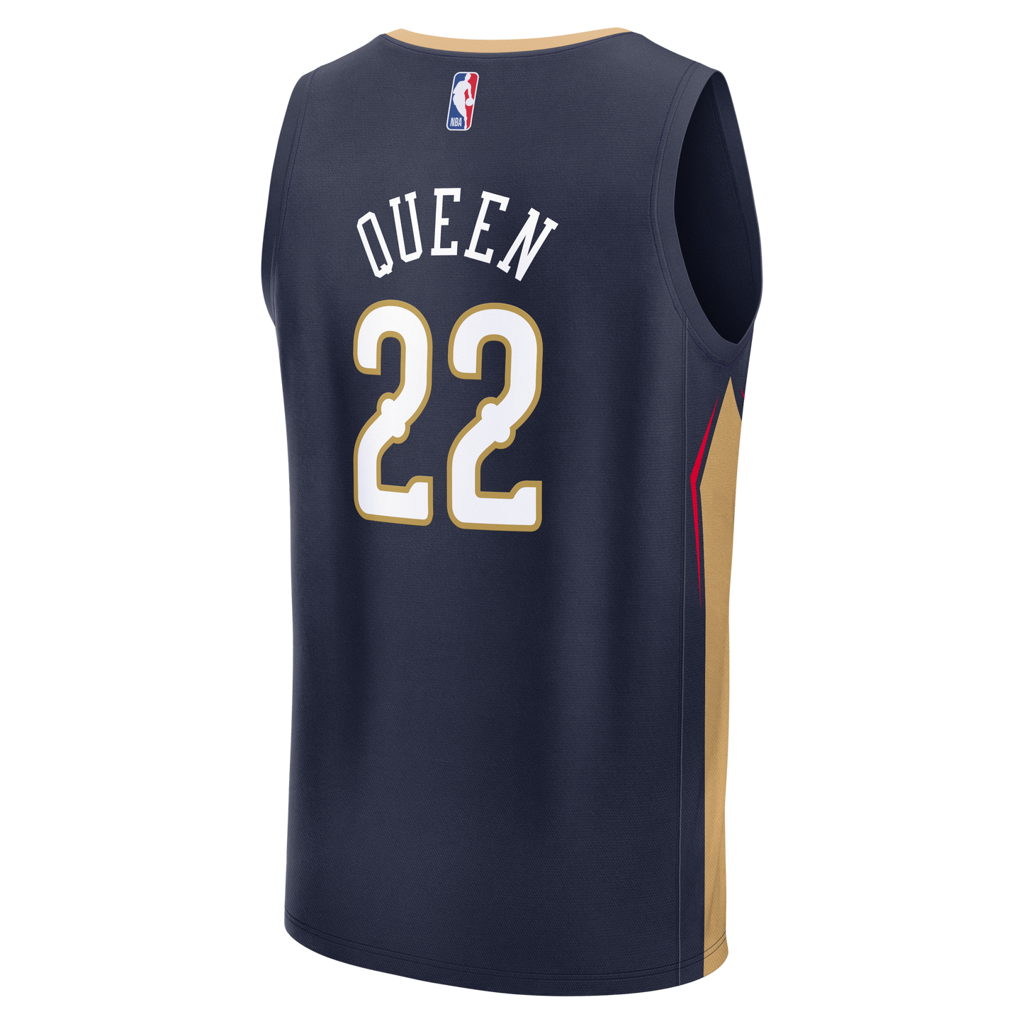 Derik Queen New Orleans Pelicans Fanatics Fast Break Replica Jersey - Icon Edition - Navy