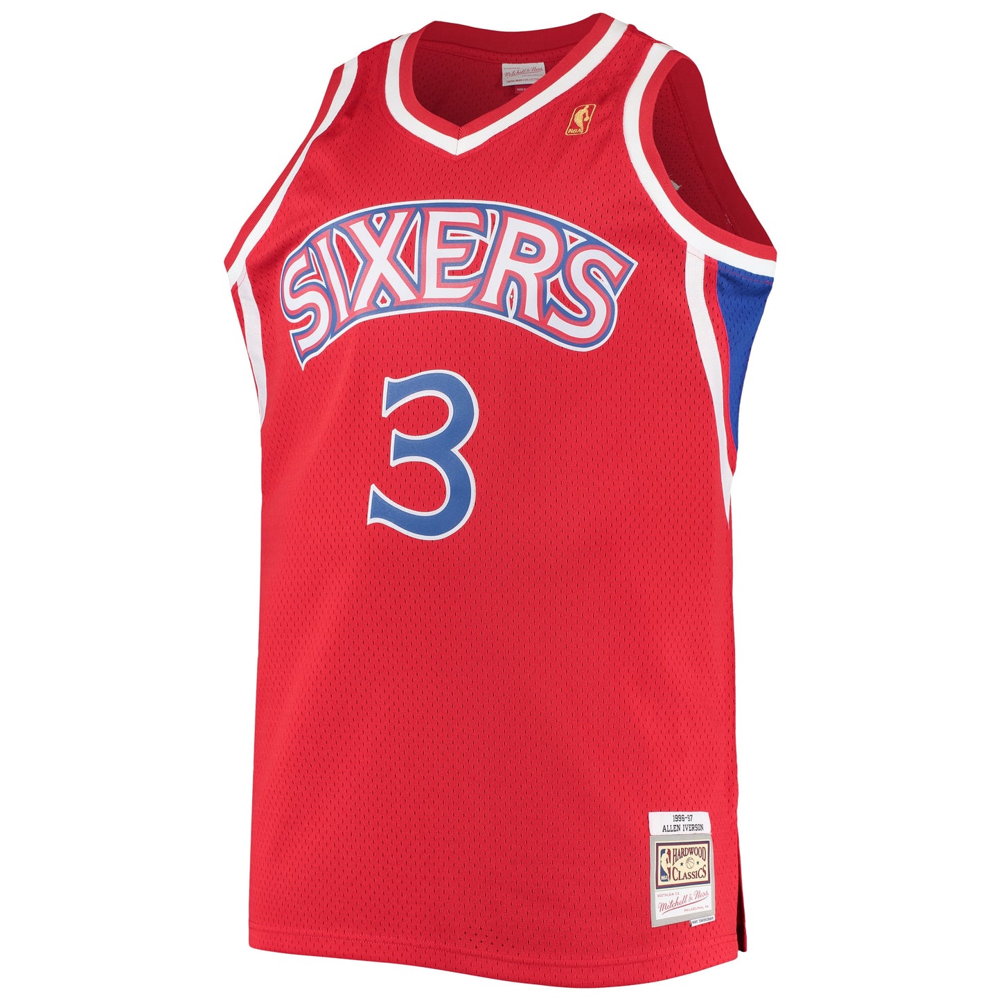 Allen Iverson Philadelphia 76ers Mitchell & Ness 2000/01 Big & Tall Hardwood Classics Swingman Jersey - Black