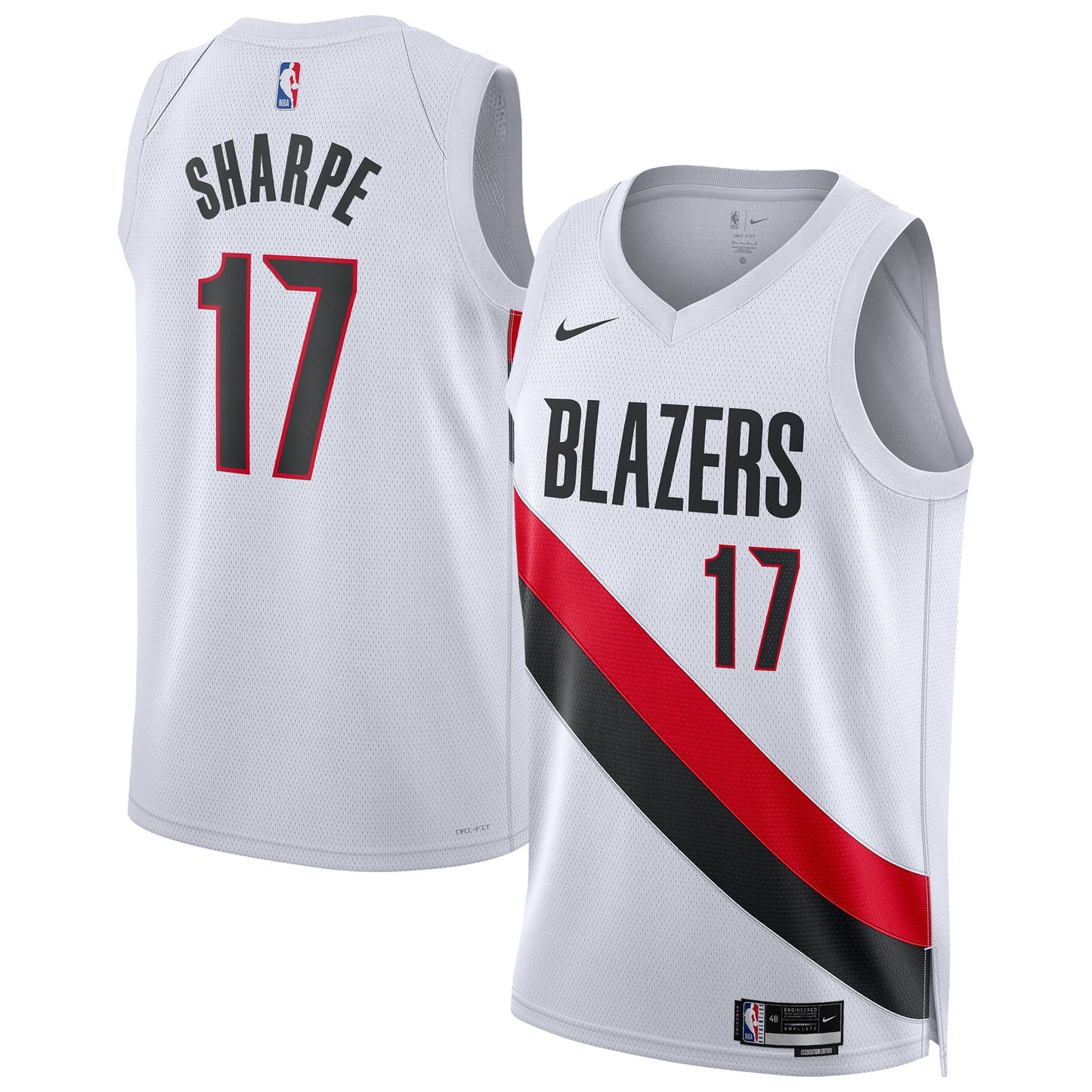 Shaedon Sharpe Portland Trail Blazers Nike Unisex Swingman Player Jersey - Association Edition - White
