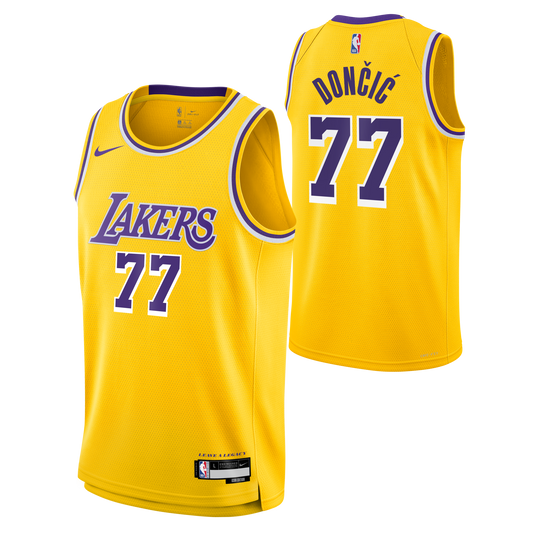 Luka Dončić Los Angeles Lakers Nike Youth Swingman Jersey - Icon Edition - Gold
