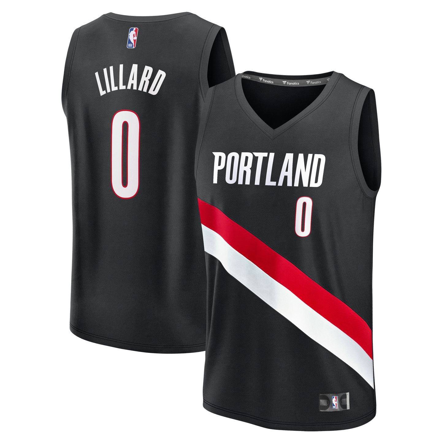 Damian Lillard Portland Trail Blazers Fanatics Youth Fast Break Replica Jersey - Black - Icon Edition