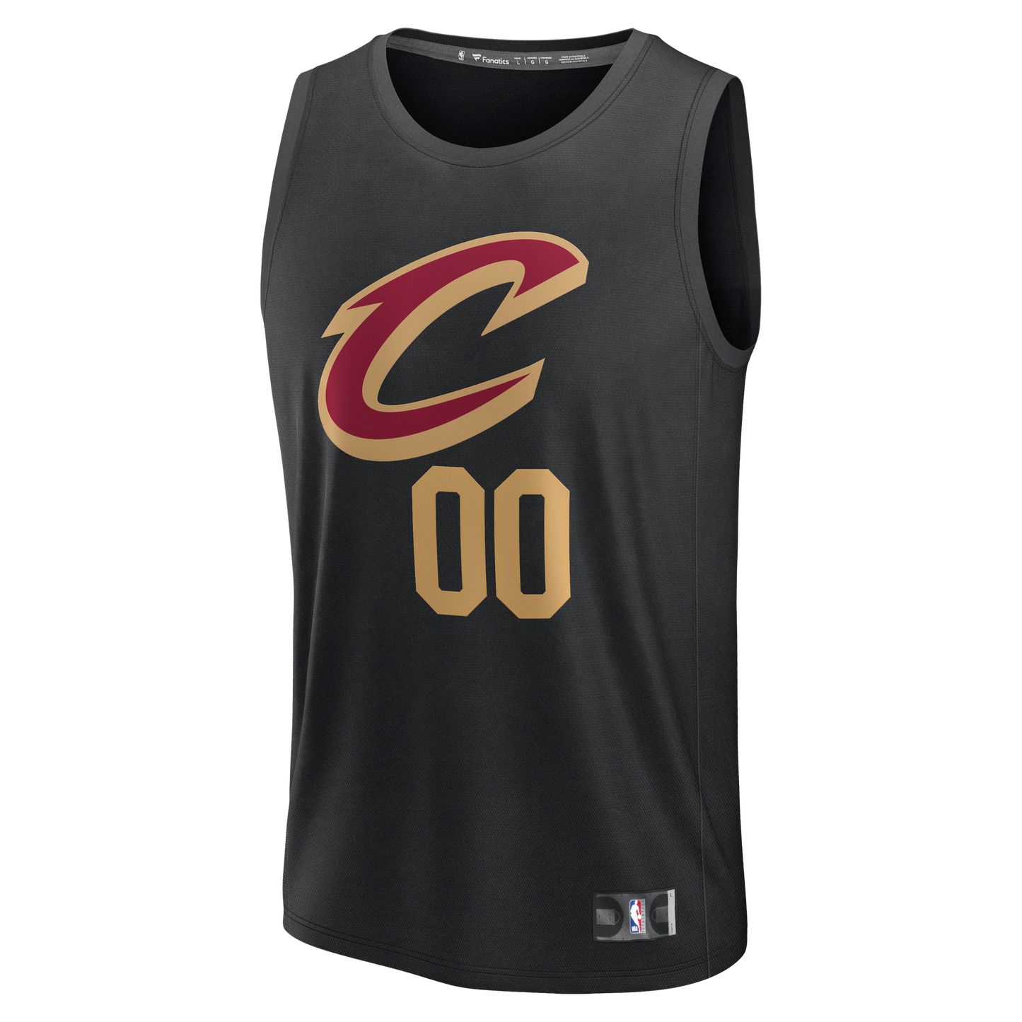 Cleveland Cavaliers Fanatics Youth Fast Break Custom Jersey - Statement Edition - Black