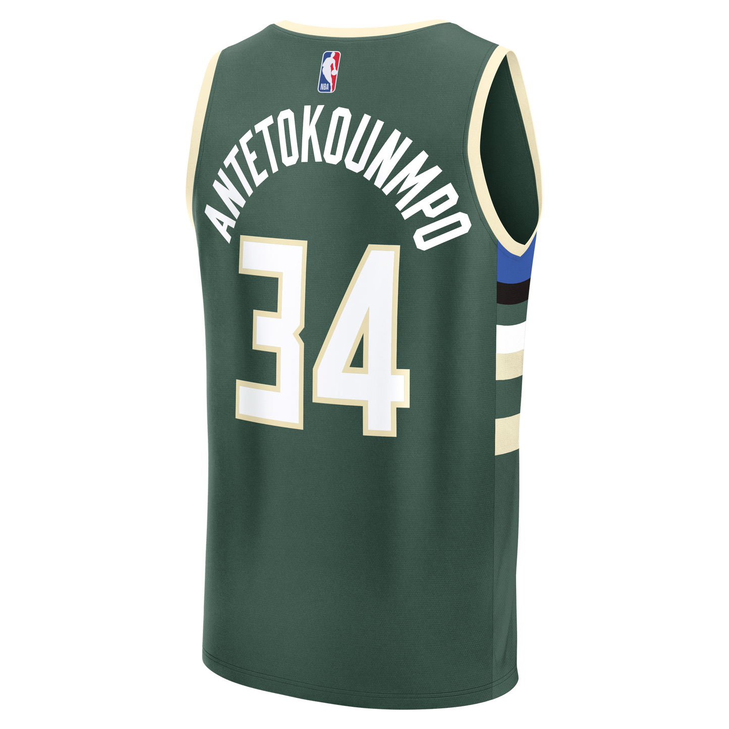 Giannis Antetokounmpo Milwaukee Bucks Fanatics Youth Fast Break Replica Player Jersey - Icon Edition - Hunter Green