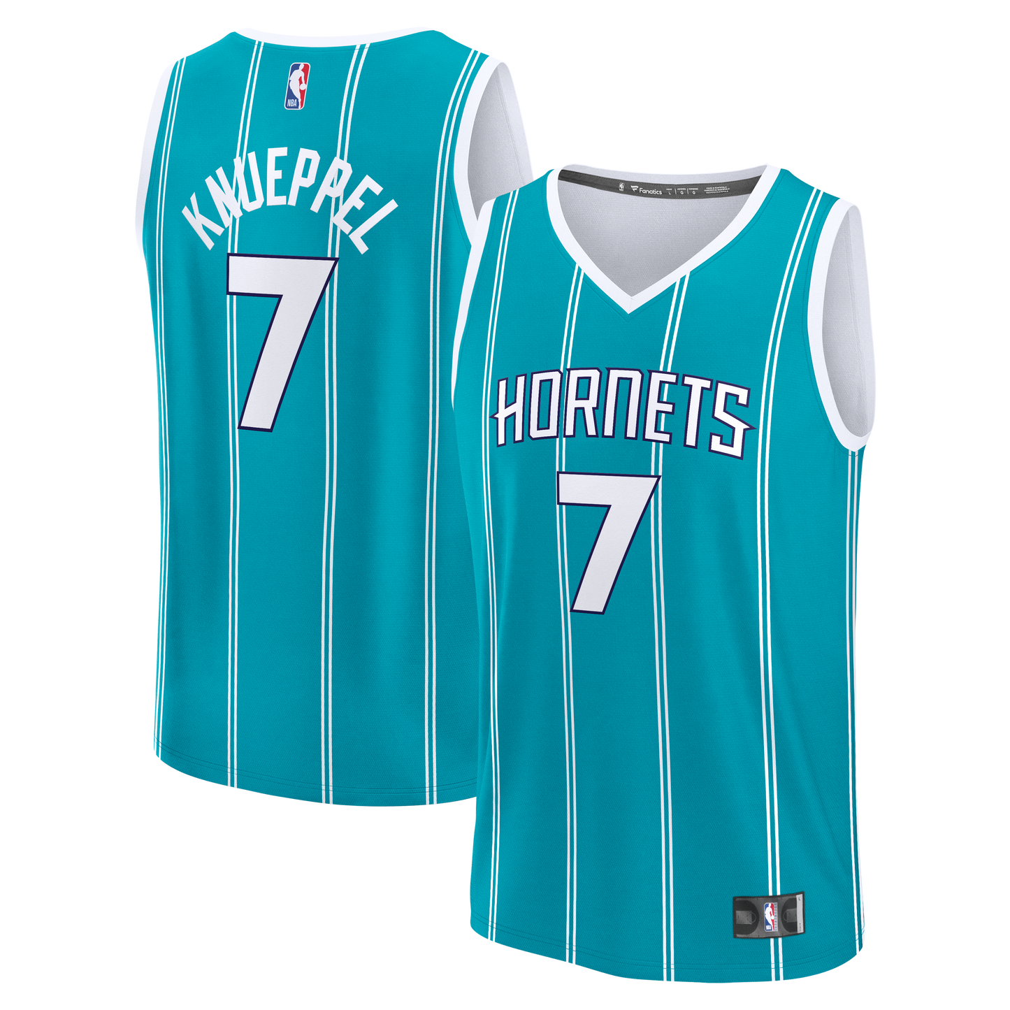 Kon Knueppel Charlotte Hornets Fanatics 2025 NBA Draft First Round Pick Fast Break Replica Jersey - Icon Edition - Teal