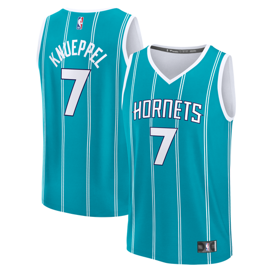 Kon Knueppel Charlotte Hornets Fanatics 2025 NBA Draft First Round Pick Fast Break Replica Jersey - Icon Edition - Teal