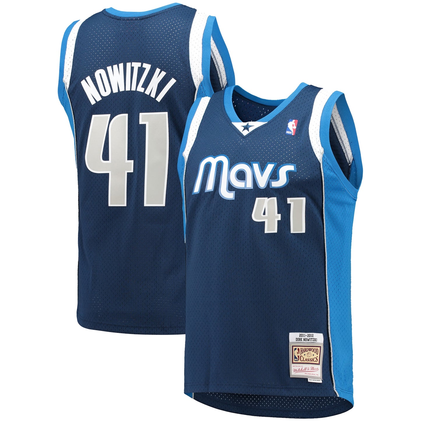 Dirk Nowitzki Dallas Mavericks Mitchell & Ness 1998/99 Hardwood Classics Swingman Jersey - Blue