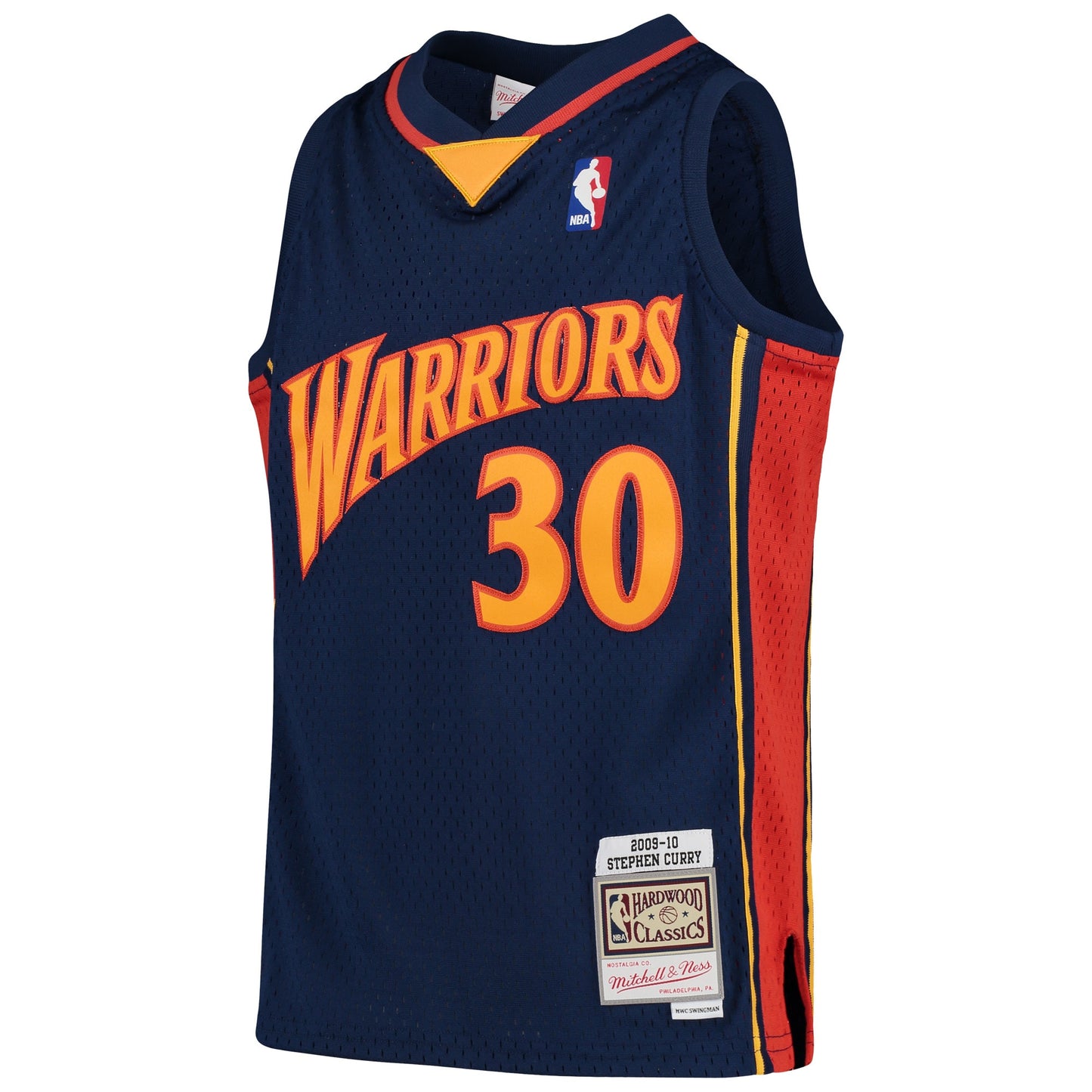 Stephen Curry Golden State Warriors Mitchell & Ness Youth 2009-10 Hardwood Classics Swingman Jersey - White