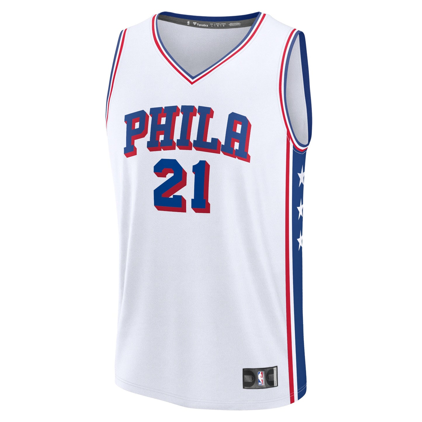 Joel Embiid Philadelphia 76ers Fanatics Fast Break Replica Jersey - Icon Edition - Royal