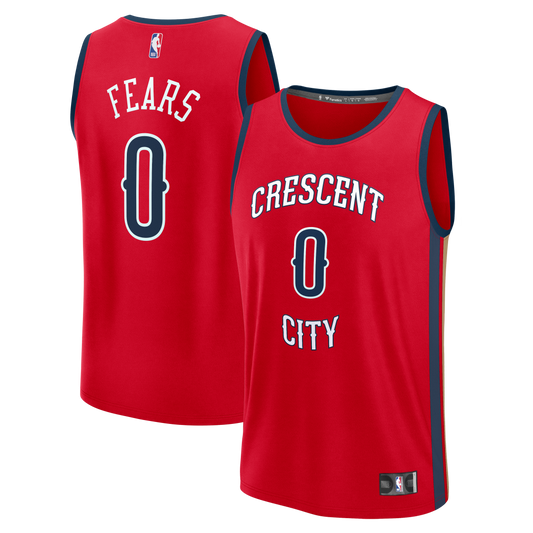 Jeremiah Fears New Orleans Pelicans Fanatics Fast Break Replica Player Jersey - Statement Edition - Red