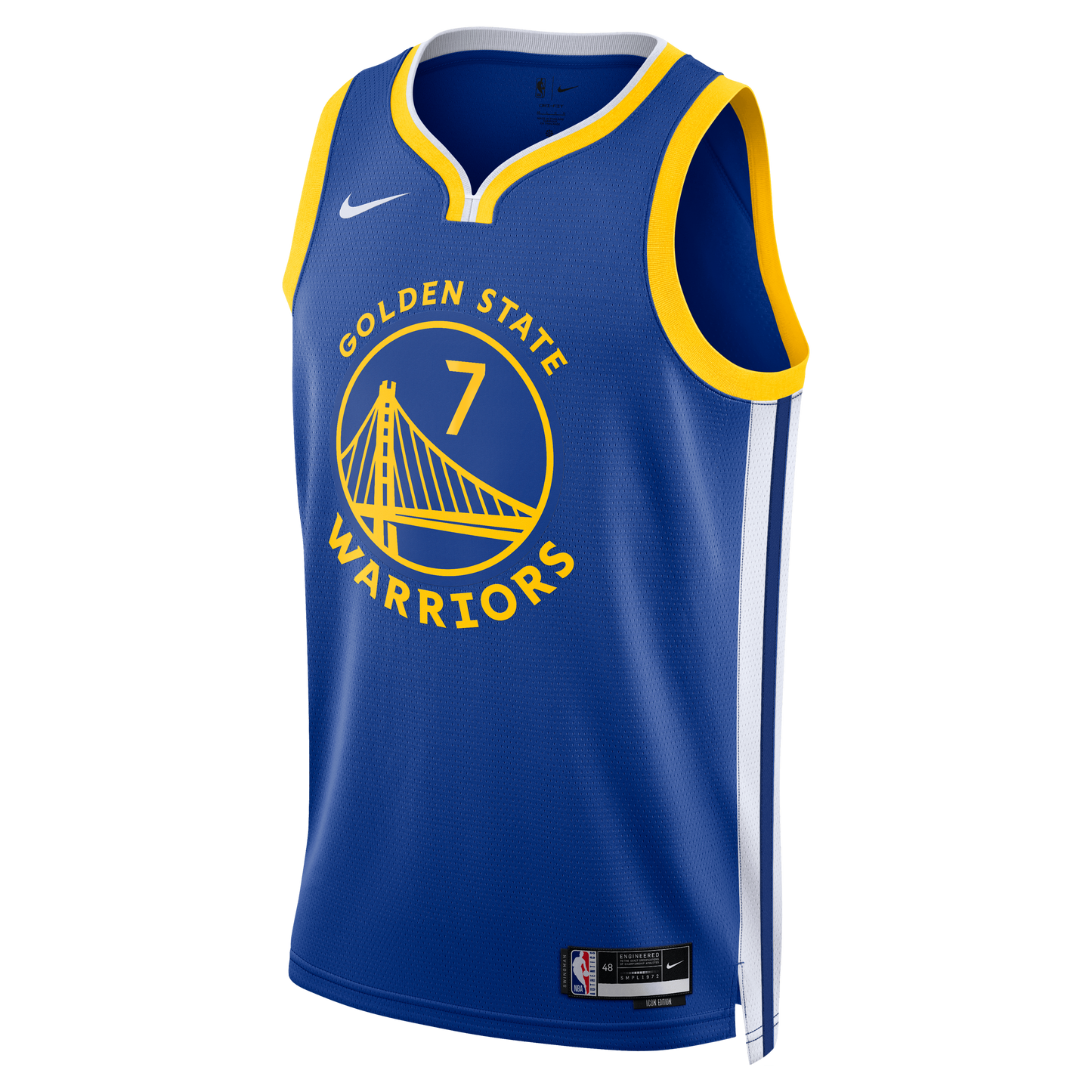 Kristaps Porziņģis Golden State Warriors Nike Unisex Swingman Jersey - Icon Edition - Royal