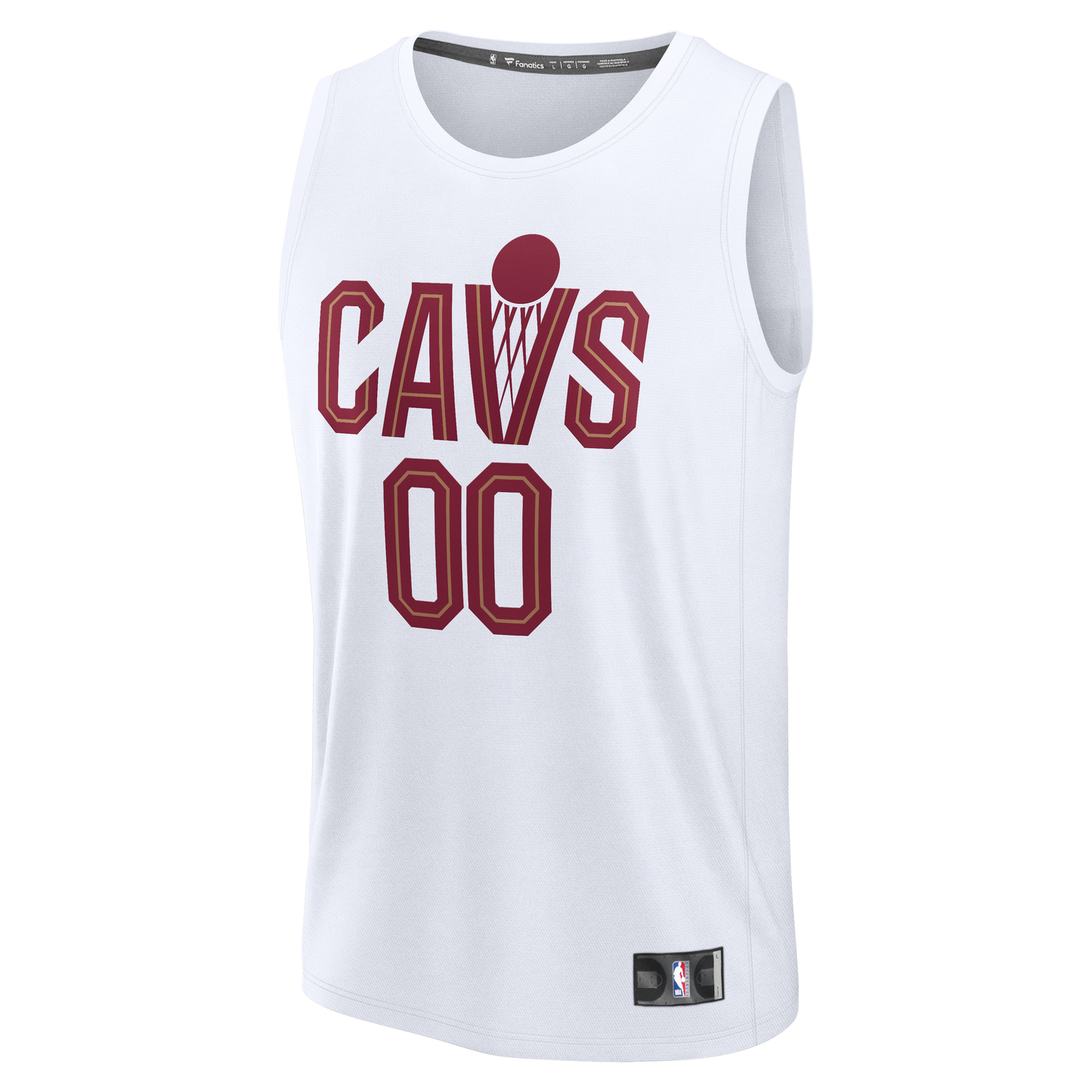Cleveland Cavaliers Fanatics Fast Break Custom Jersey - Icon Edition - White