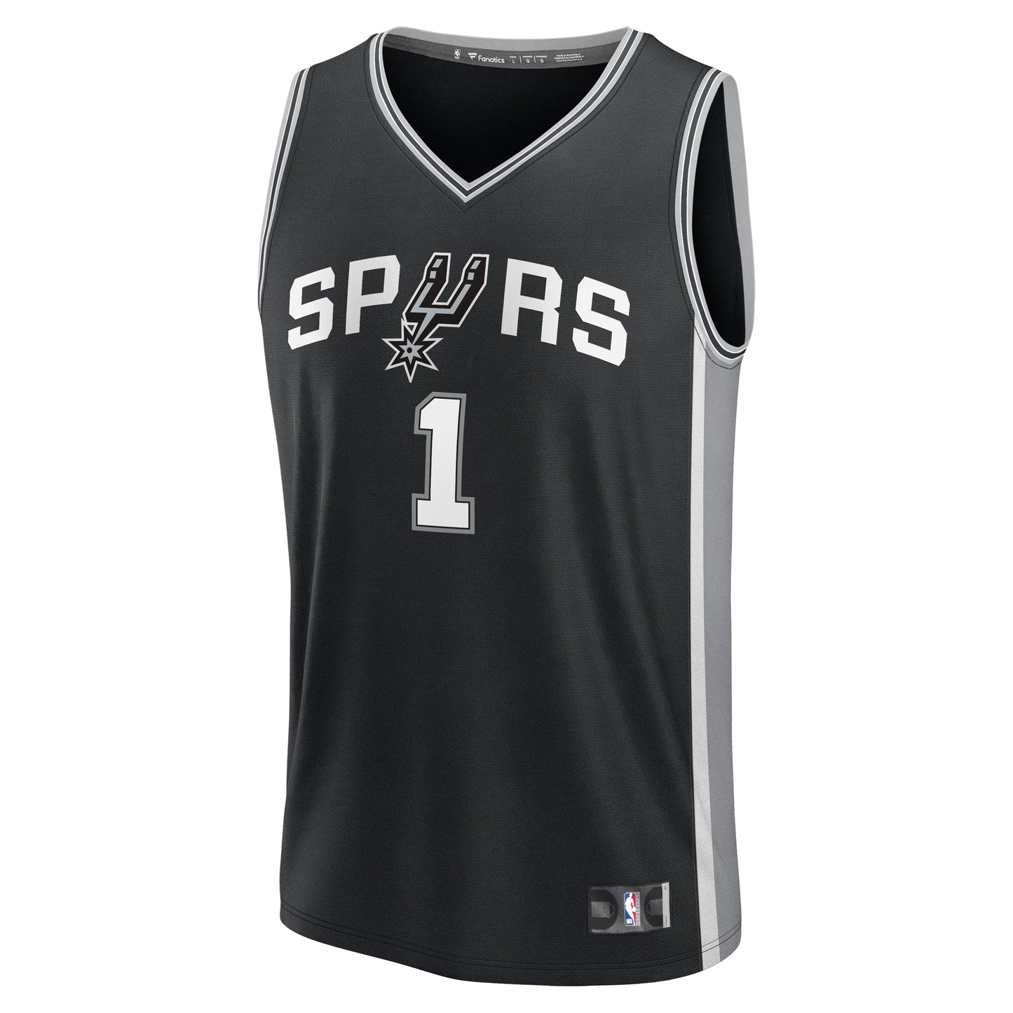 Victor Wembanyama San Antonio Spurs Fanatics Fast Break Replica Player Jersey - Icon Edition - Black