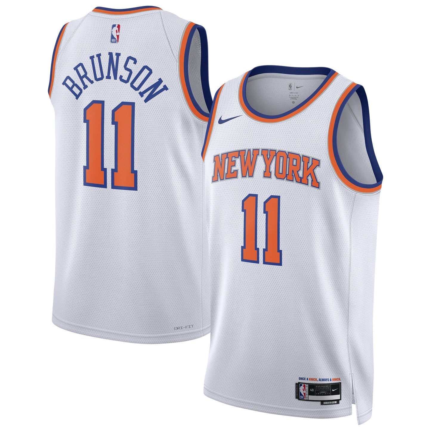 Jalen Brunson New York Knicks Nike Unisex Swingman Jersey - Association Edition - White
