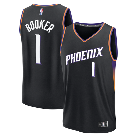 Devin Booker Phoenix Suns Fanatics Youth  Fast Break Jersey - Statement Edition - Black