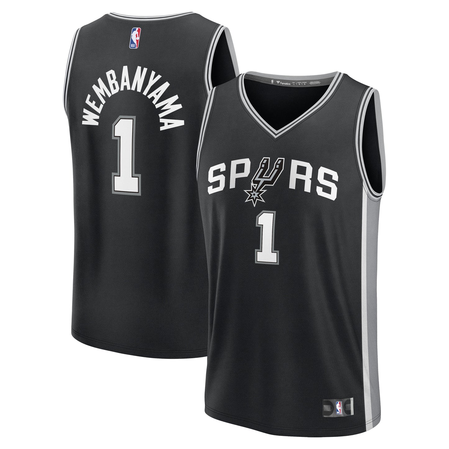 Victor Wembanyama San Antonio Spurs Fanatics Youth Fast Break Replica Player Jersey - Icon Edition - Black