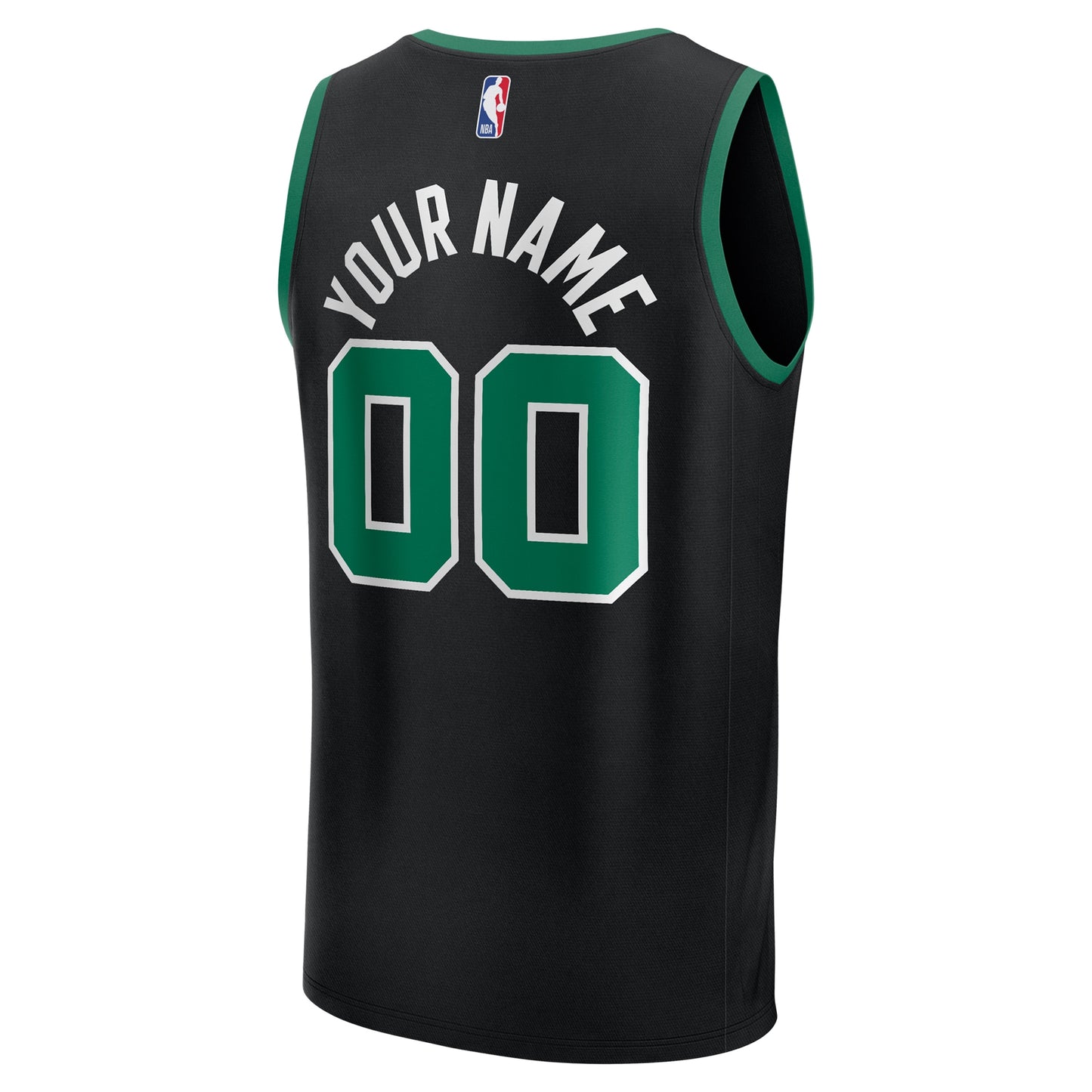 Boston Celtics Fanatics Fast Break Custom Jersey - Statement Edition - Black