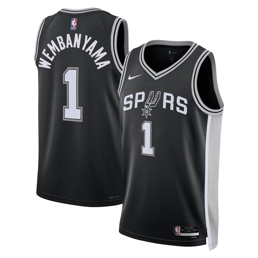 Victor Wembanyama San Antonio Spurs Nike Unisex Swingman Jersey - Icon Edition - Black