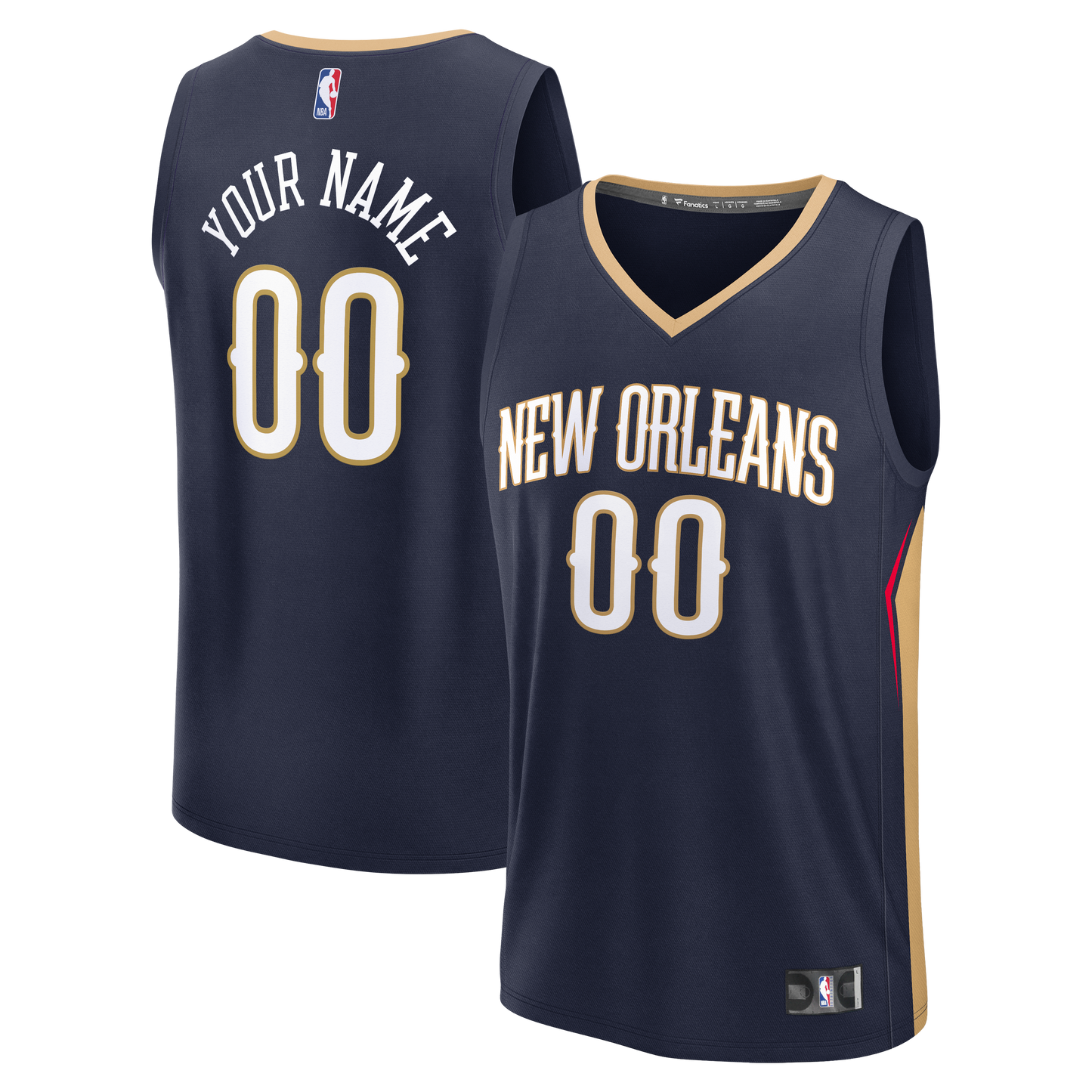 New Orleans Pelicans Fanatics Fast Break Custom Jersey - Statement Edition - Red