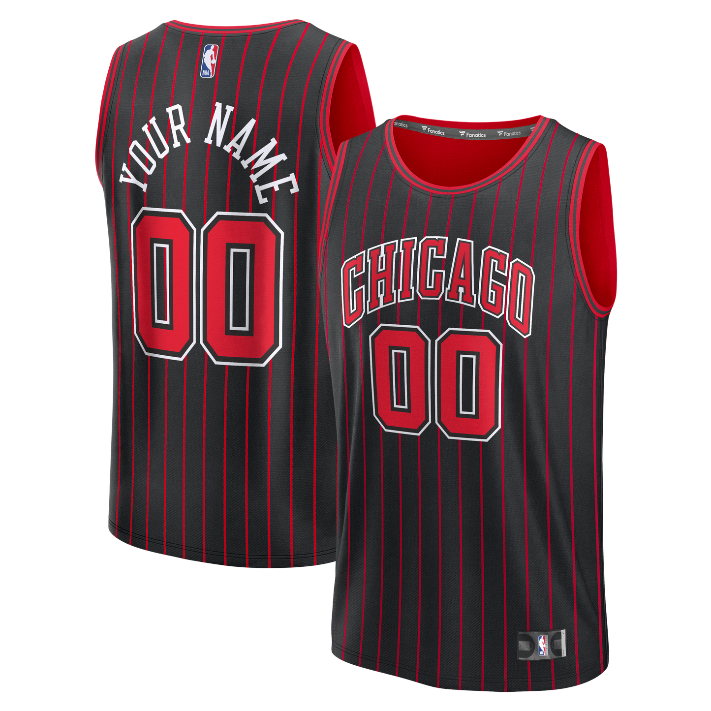 Chicago Bulls Fanatics Fast Break Custom Jersey - Icon Edition - Red