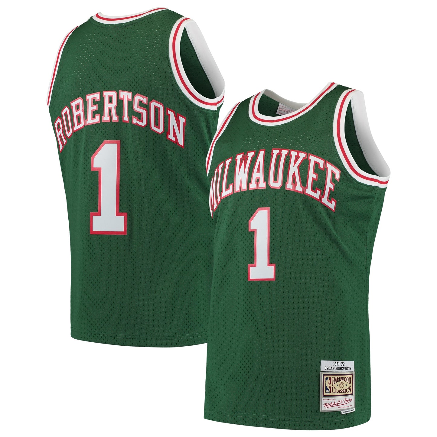 Oscar Robertson Milwaukee Bucks Mitchell & Ness Hardwood Classics Swingman Jersey - White